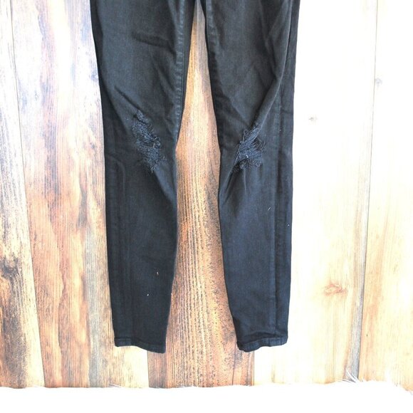 American Eagle Distressed Next Leven Stretch Super Hi Rise Jegging Jeans 000 - Picture 3 of 10